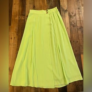 Lime Green Midi Skirt